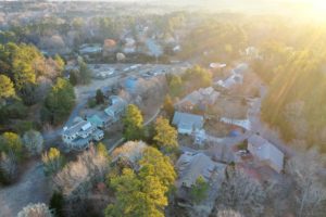 Neighborhood Drone Shot